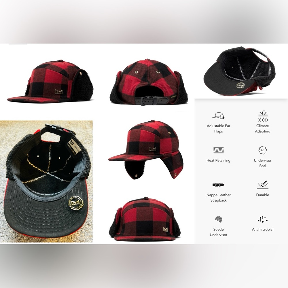 Melin 56-58-60cm 
TRENCHES ICON LUMBERJACK THERMAL
Wool Strapback Hat